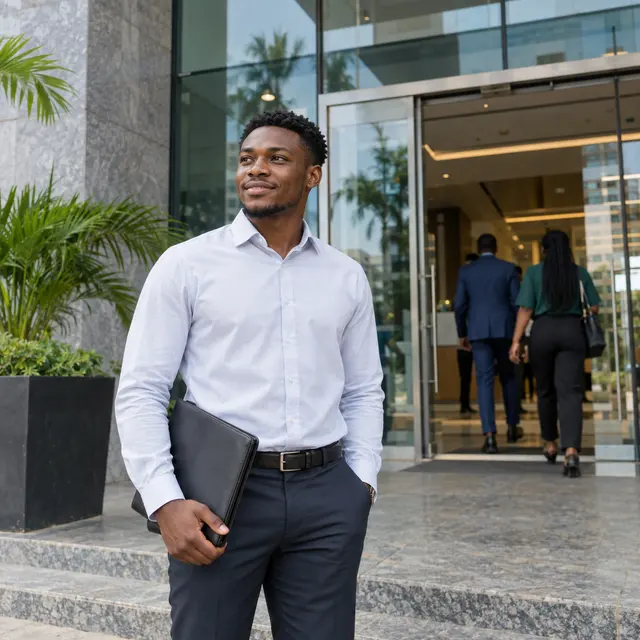 A Nigerian at work
